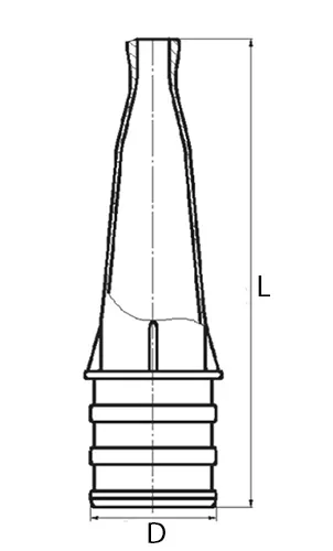 Ствол ручной пожарный Цветлит РС-50.01 А Ду50 Ру20 алюминий