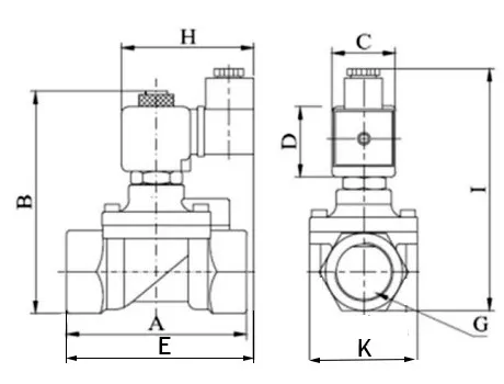 Клапан электромагнитный соленоидный двухходовой отсечной Tork S1010 1 1/2″ Ду40 Ру12 пилотного действия, нормально-закрытый (НЗ), корпус - латунь, уплотнение - NBR, катушка 220B