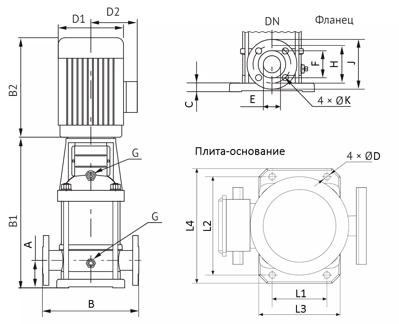 Насос многоступенчатый Unipump MVH 2-15 поверхностный, корпус - алюминий, мощность - 1.5кВт, напор - 114м, производительность - 33л/мин, 220/380В