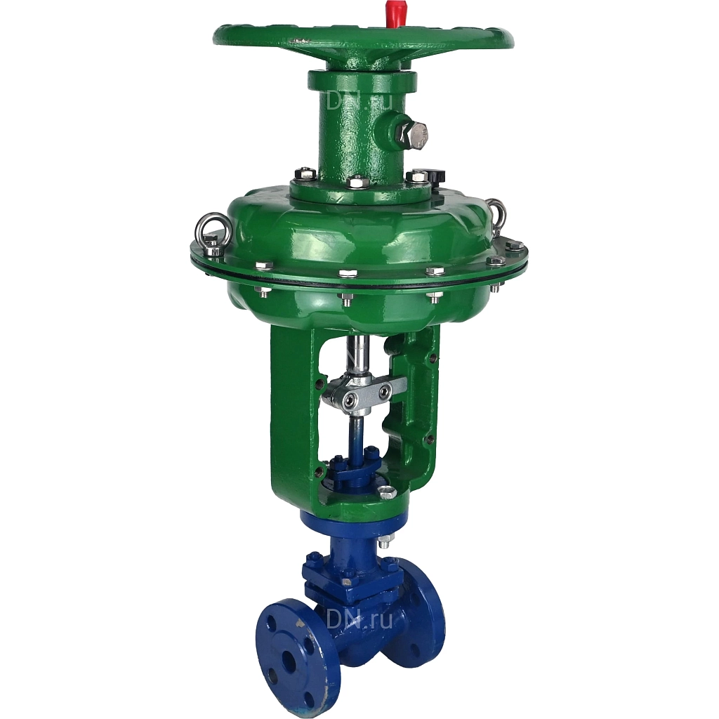 Клапан отсечной односедельный 22с32нж Ду250 Ру25 фланцевый с МИМ, корпус - сталь 25Л, уплотнение - металл, нормально закрытый (VIS2131M-F-MIM-NC)
