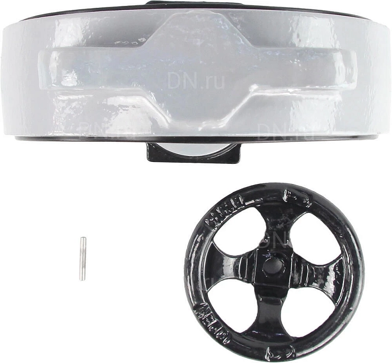 Затвор дисковый поворотный ABRA BUV-VF863D Ду125 Ру16 межфланцевый, корпус - чугун GG25, диск - нержавеющая сталь AISI 316, уплотнение - NBR, с редуктором