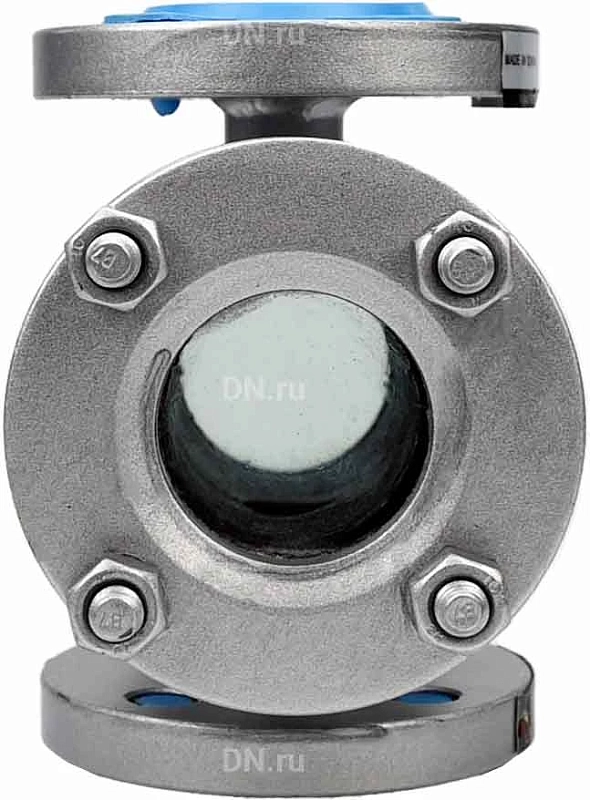 Стекло смотровое SG2-32S-F тип В ГОСТ 21836-2021 Ду15 Ру40 нержавеющая сталь 316, фланцевое