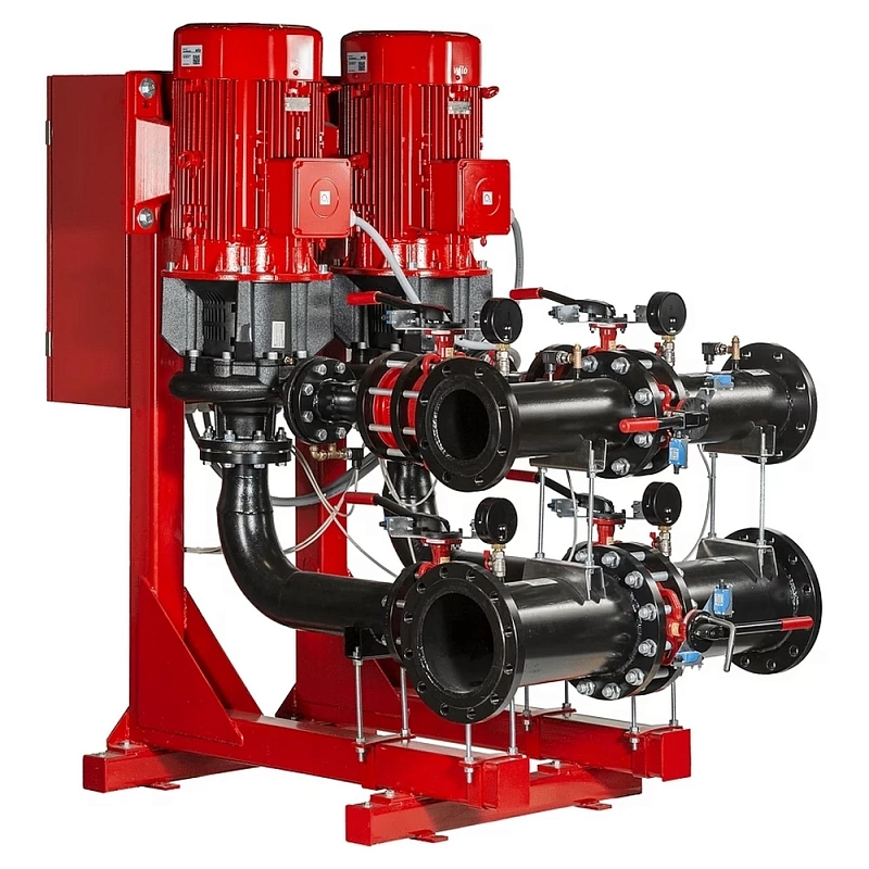 Насосная станция Wilo CO 2 BL 65/120-4/2/SK-FFS-R-CS поверхностная, корпус - чугун, мощность - 4кВт, напор - 15.3м, 380В